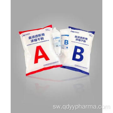 Hemodialysis iliyojilimbikizia poda - bicarbonate kavu